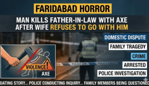 Faridabad Horror: Man Kills Father-in-Law With Axe After Wife Refuses to Go With Him