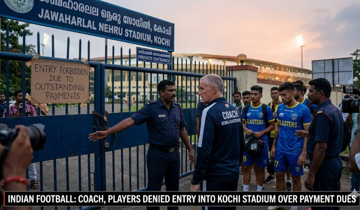 Indian Football Coach Players Denied Entry Into Kochi Stadium