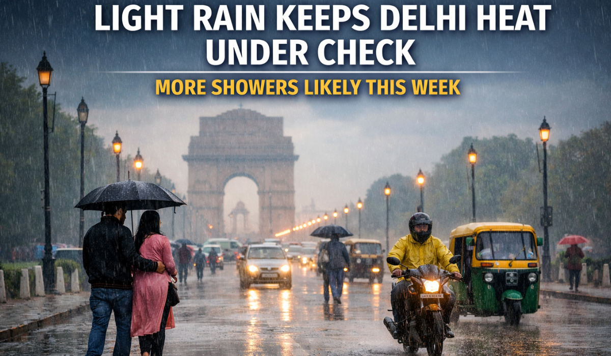 Light Rain Keeps Delhi Heat Under Check, More Showers Likely This Week