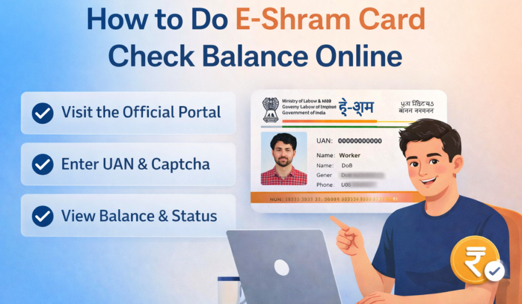 E Shram Card Check Balance