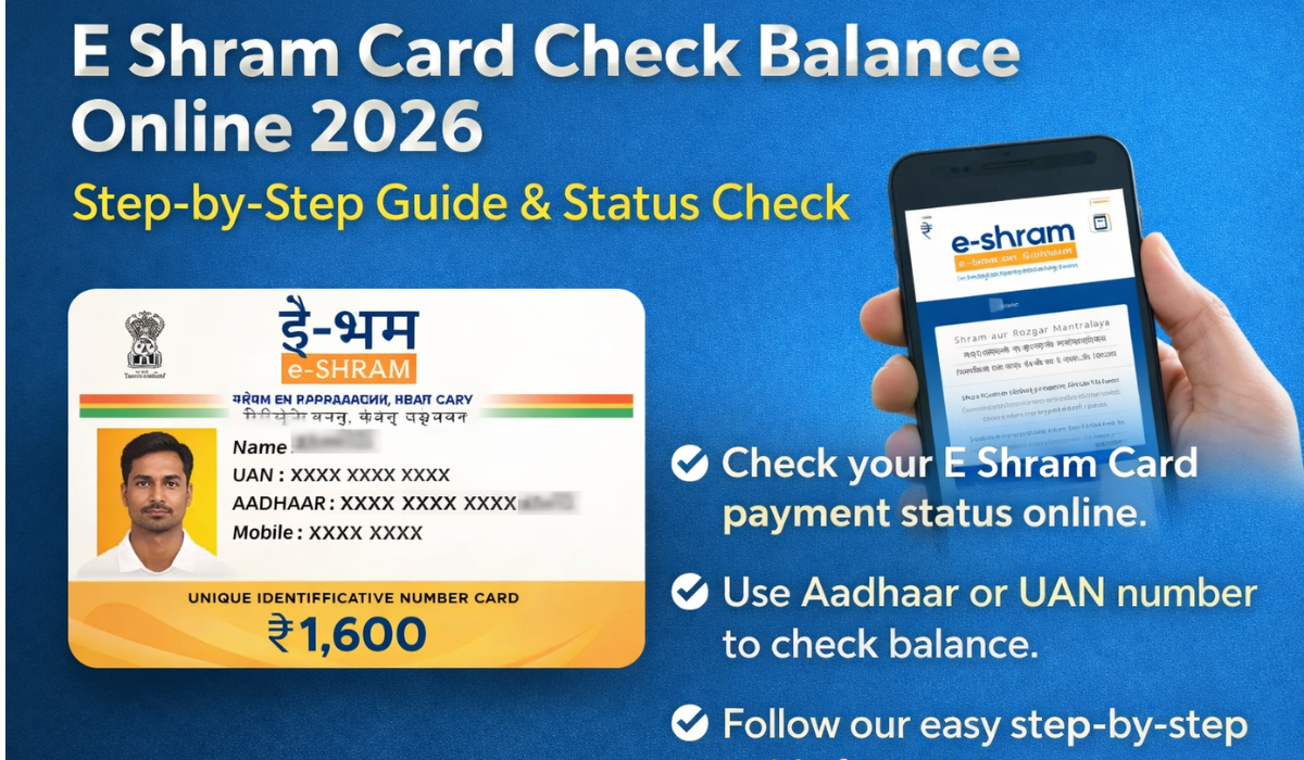 E Shram Card Check Balance
