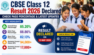 CBSE Class 12 Result 2026 Declared: Check Pass Percentage & Latest Updates