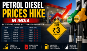 Petrol Diesel Prices Hike in India: Latest Fuel Rates & City-Wise Comparison