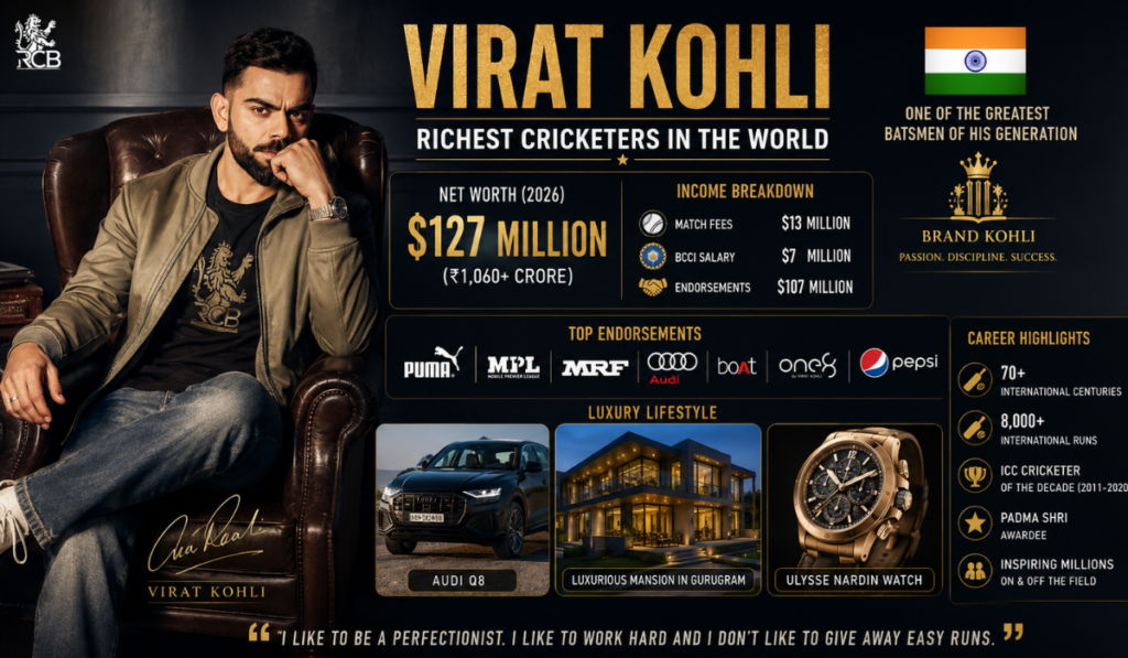 Top 10 Richest Cricketers in the World